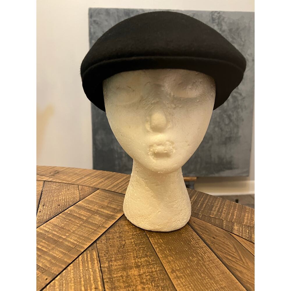 Jaxon 100% Wool Black Ascot‎ hat size M.